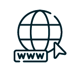 pictogramme connexion internet avec rond blanc télécom réseaux